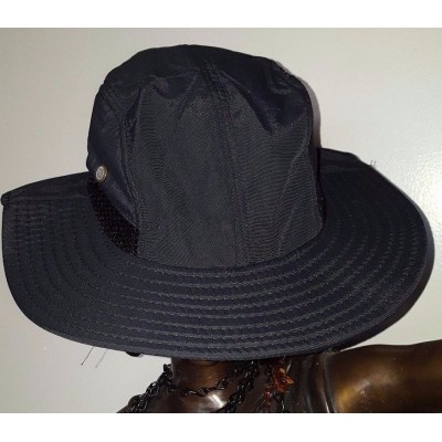 Sun/Fishing Hat Large Brimmed Flap Cap w/2 adjust Cover Cord for Unisex  Black  eb-36452317